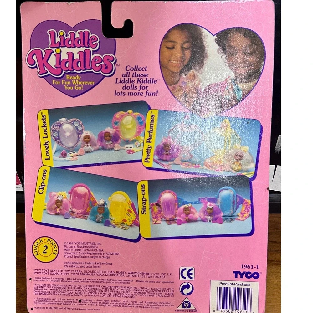 Rare Tyco Liddle Kiddles Betsy Bride Doll Lovely Locket AA 1994 Pink Plastic New